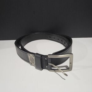 Dickies Genuine Leather Black Belt